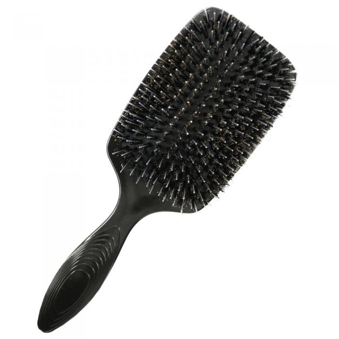 Black Paddle Cushion Hair Massage Hair brush Plastic Comb Nylon Barber brush