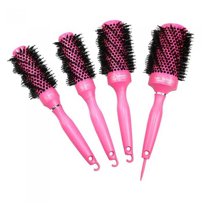Boar Bristle Professional Ceramic Round Anti rotation Curling Hair Brush