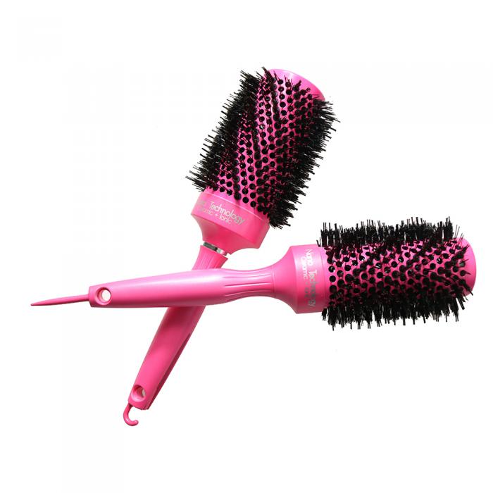 Boar Bristle Professional Ceramic Round Anti rotation Curling Hair Brush
