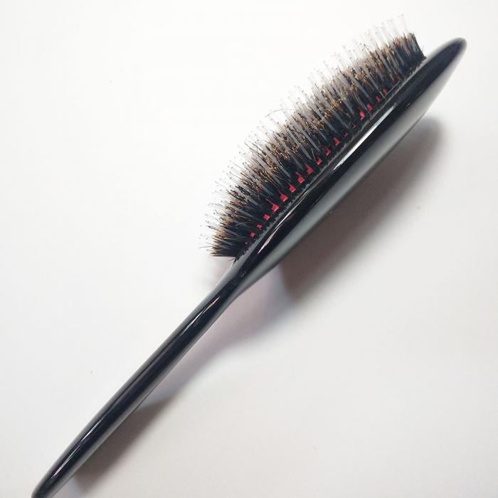 Hot Sale Hair care tools paddle cushion boar bristle PS black hairbrush