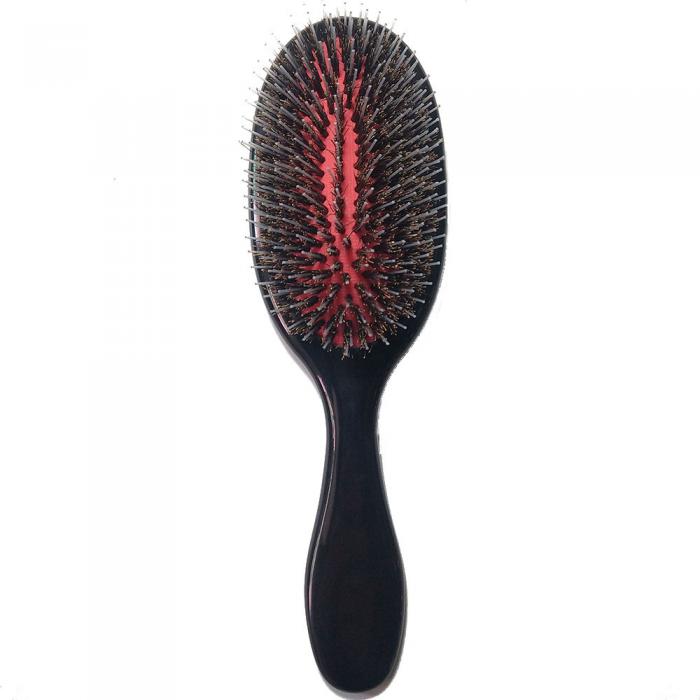 Hot Sale Hair care tools paddle cushion boar bristle PS black hairbrush