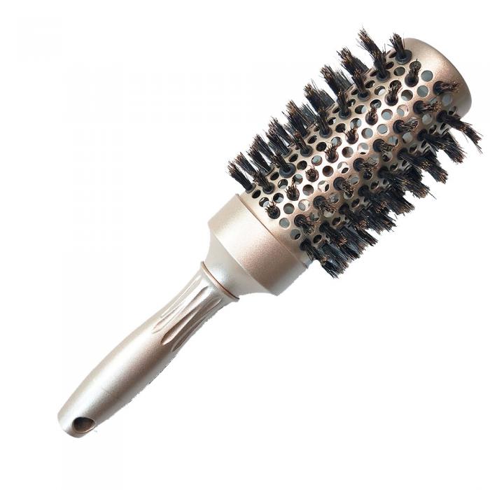 23cm Length Boar Bristle Roller Hair Brush Compact Hairtools  For Sale