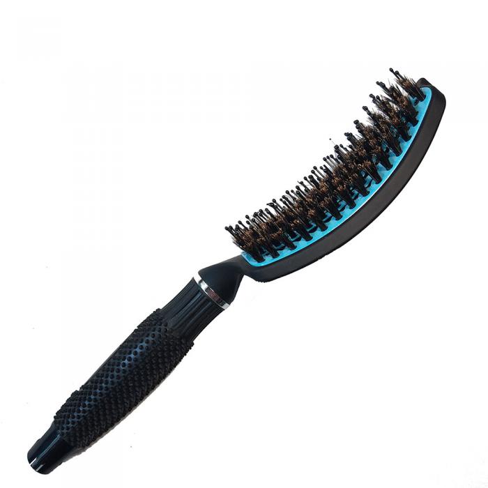 OEM Professional aluminum vent ceramic coating boar bristle and nylon hair styling brush