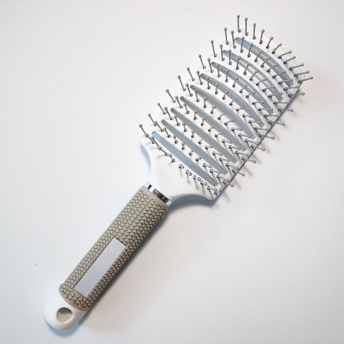 Private label rubber handle nylon needles vent hair brush styling hair brush manufacture