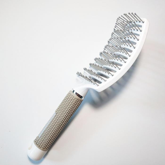 Private label rubber handle nylon needles vent hair brush styling hair brush manufacture