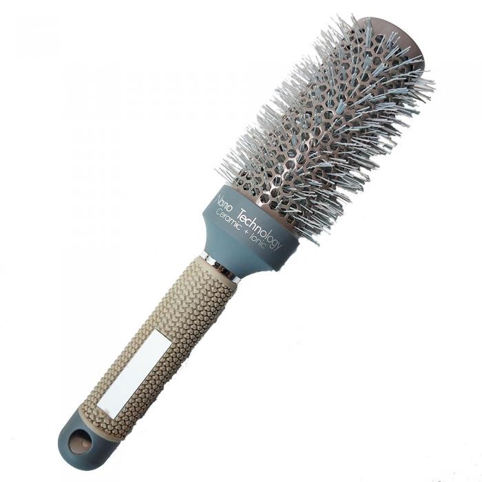 Salon Ceramic&Nylon Curly Hairbrush Massage Roller Comb Barber Hairdressing Round Hair Brush