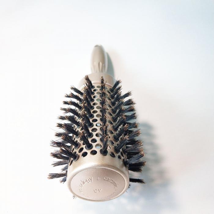 23cm Length Boar Bristle Roller Hair Brush Compact Hairtools  For Sale