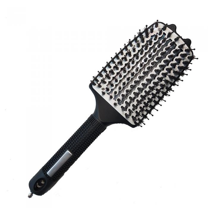 High Quality Big Vent Boar Bristle Hair Brush with Aluminum Plate Curling Hair Brush