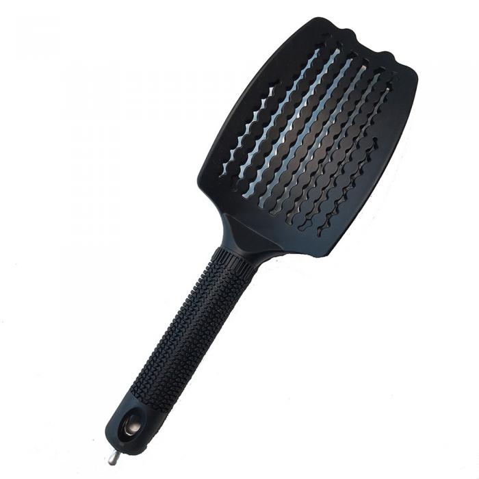 High Quality Big Vent Boar Bristle Hair Brush with Aluminum Plate Curling Hair Brush