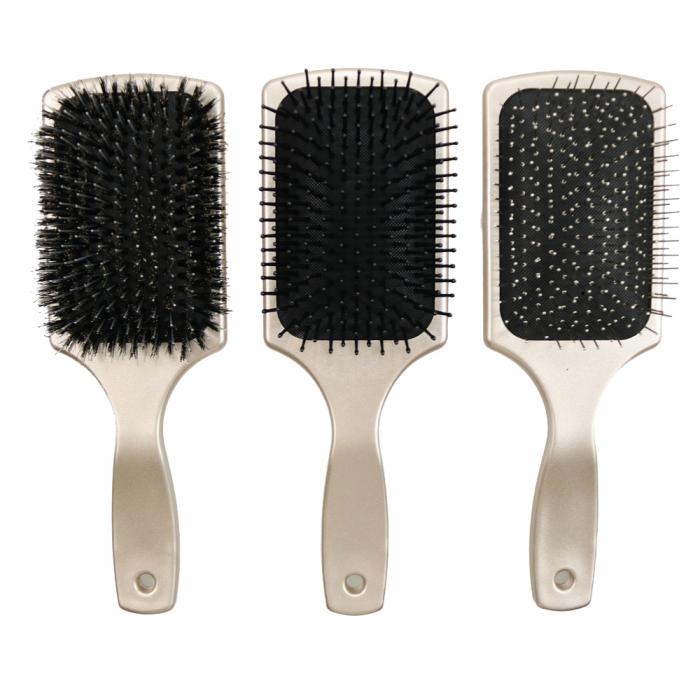 Hot sale private logo Air Cushion hair comb brush rectangular Natural Paddle Hair Brush