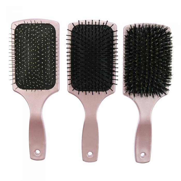 Hot sale private logo Air Cushion hair comb brush rectangular Natural Paddle Hair Brush
