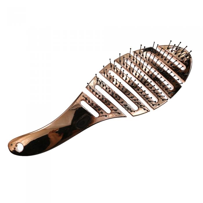 Custom Private Label White Logo Bendable Nylon Vent Hairbrush Wig Brushes