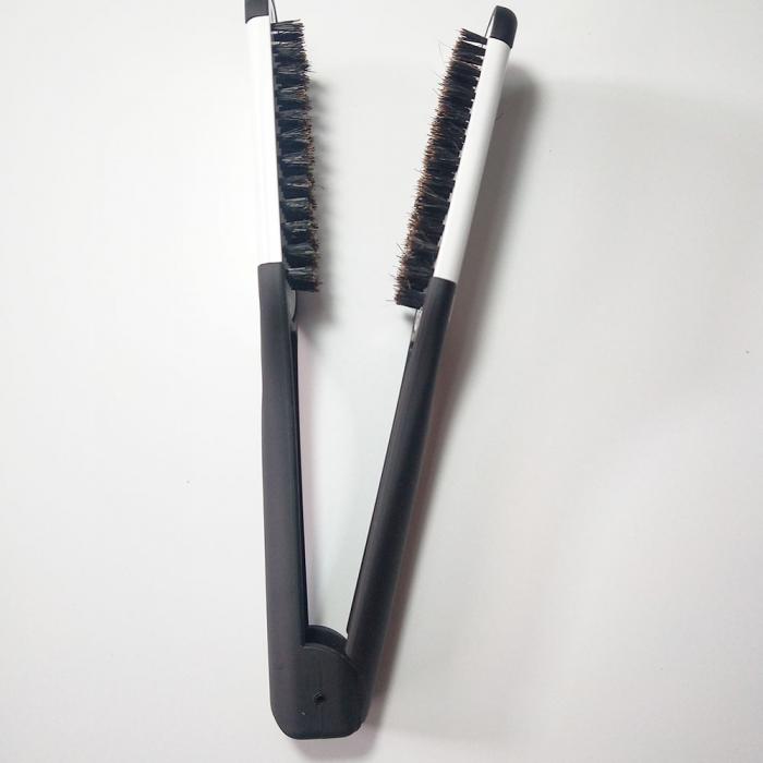 ProfessionalMetal material double side boar bristle anti static straightener hair brush