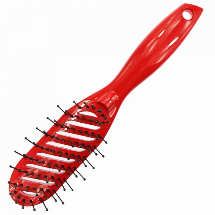 Barber Tools Detachable 9-row Black Plastic Hair Combs and Detangling Hair Brush