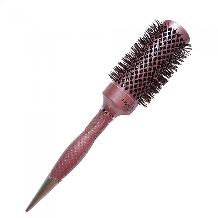 Professional Salon Rose Gold Ceramic Hairdressing Tools Round Styling Roller Hair Brush