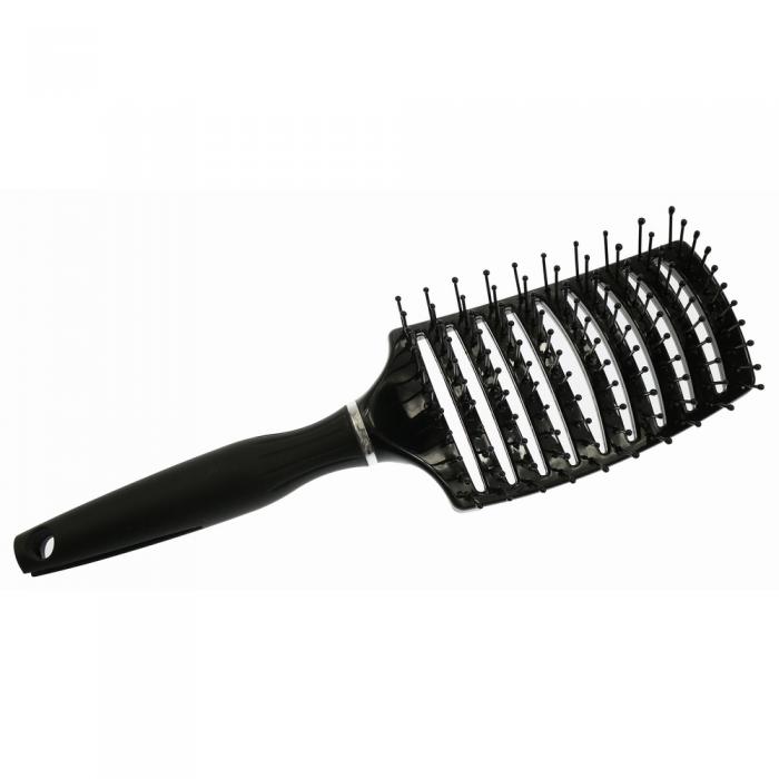 Factory Direct Curve Plastic Boar Bristle and Nylon Vent Hair Comb Brush