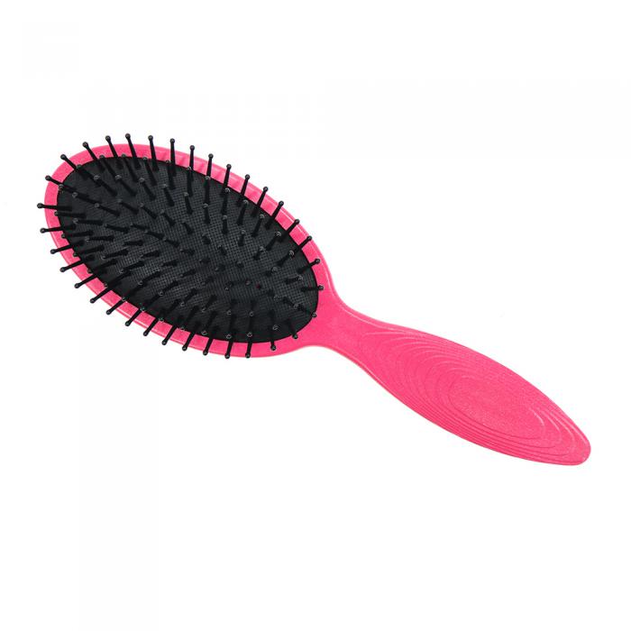 Colorful Different Pin detangling hair Brush Rubber Finished Cushion Brushes Wholesale