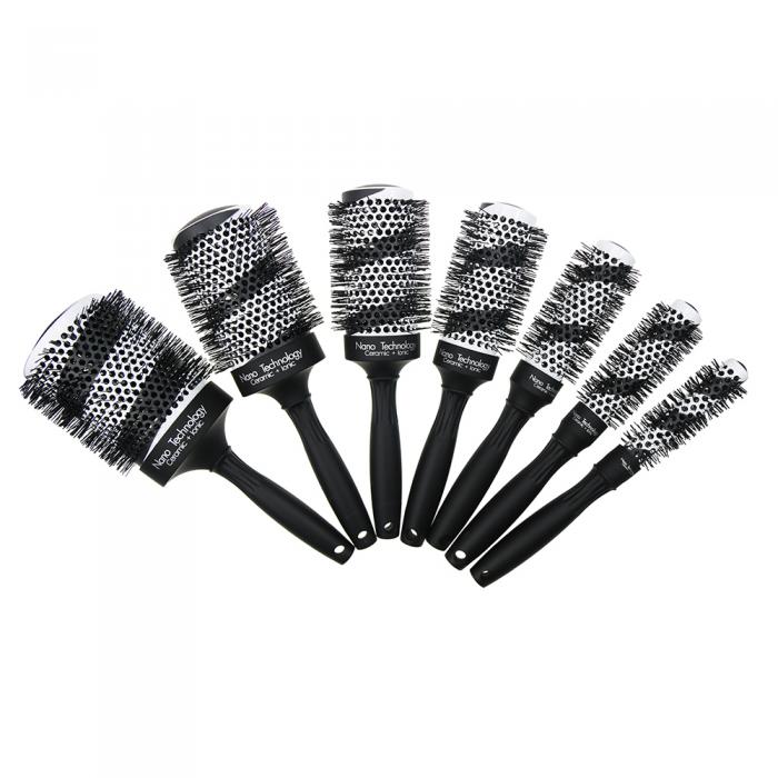 High temperature resistance Round Salon Ceramic Hair brush for Hair Styling Hair Curling
