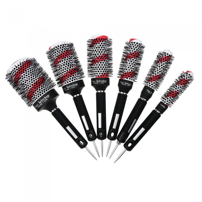 High temperature resistance Round Salon Ceramic Hair brush for Hair Styling Hair Curling