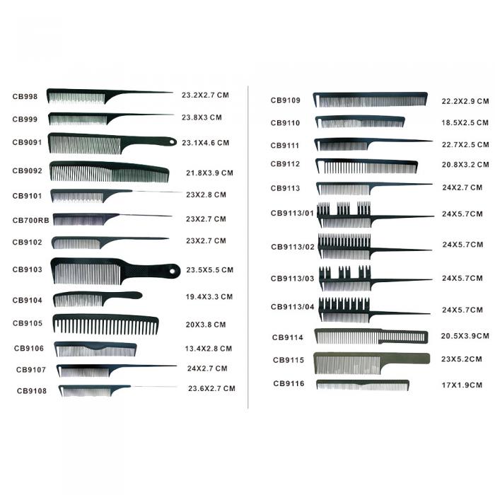 High Quality wholesale professional hair personalized carbon hair comb double-sided combs