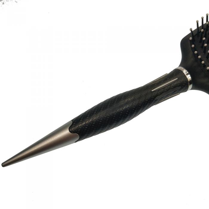 Customized salon square paddle and air cushion ionic nylon hair massage brush OEM