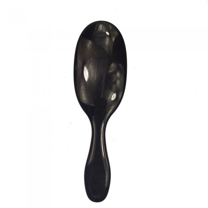 High Quality Small Size Paddle Cushion Nylon Bristle PU black Hair Brushes