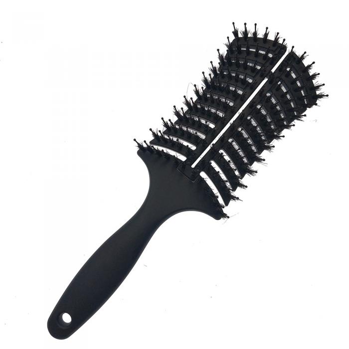 New Design Hair Tools Detangling Vent Brush Boar Black HairBrushes for sale
