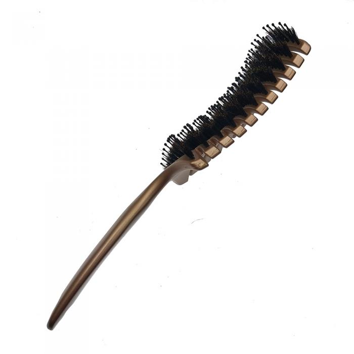 Latest private label hairtools Curved and Vented Detangle Boar Bristle Hair Brush