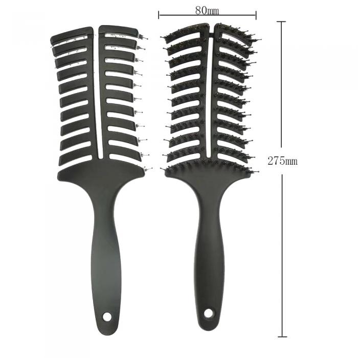New Design Hair Tools Detangling Vent Brush Boar Black HairBrushes for sale