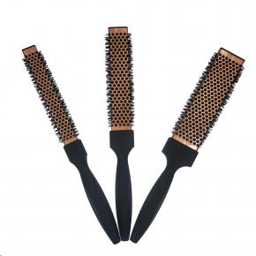 Professional Salon Hairstyling Tools Square Ceramic Ionic Oval Shape Curling Hair Brush