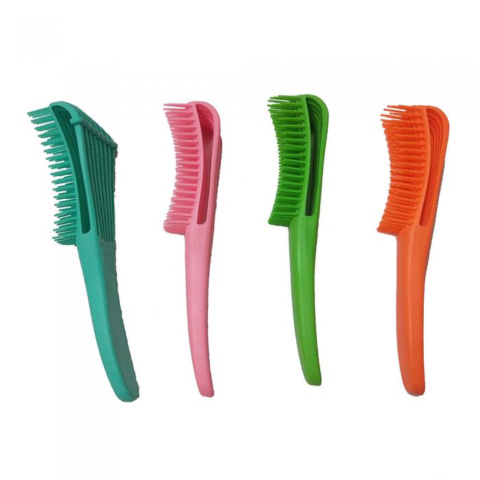 Curve Fast Drying 8 rows Hair Brush Anti-Static Scalp Plastic Massage Octopus Detangler Brush