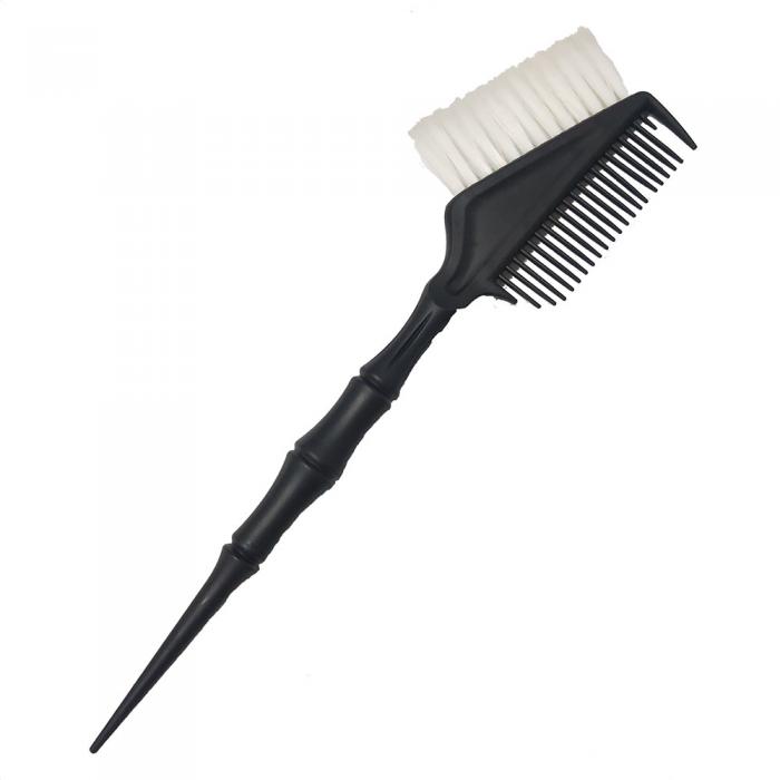 Professional salon coloring tools hair dyeing brush with comb double use tinting brush