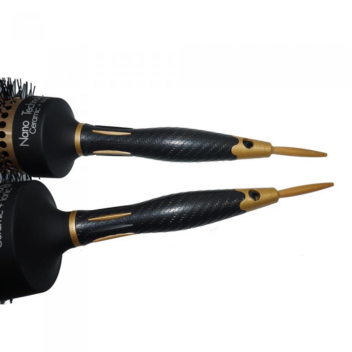 130mm Barrel XL Round Hair Brush Hairdressing Tools Anti-static Aluminum Barrel Nylon Pin