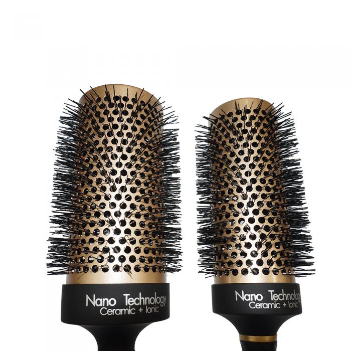 130mm Barrel XL Round Hair Brush Hairdressing Tools Anti-static Aluminum Barrel Nylon Pin