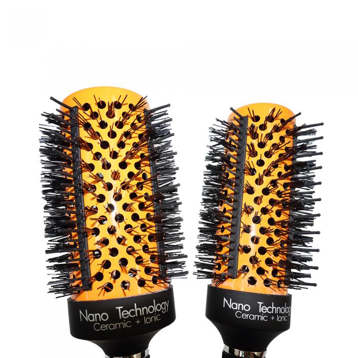 Factory Wholesale Silicon Round Hair Brush Nylon Curly HairdressingTools Round Brush