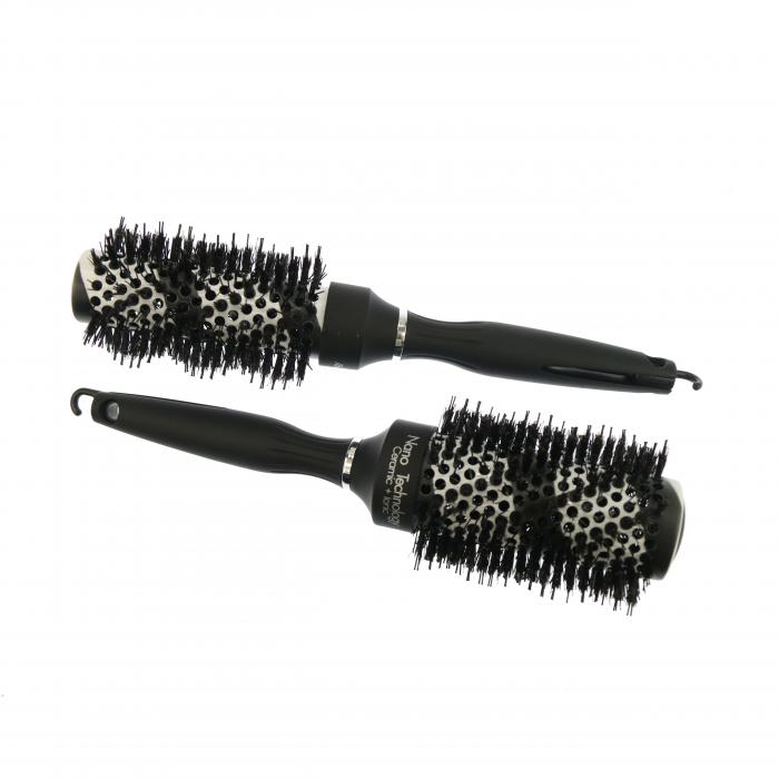 Full color changed thermal hair brush ionic round brushes professional salon shop use