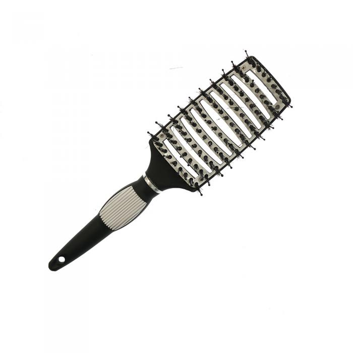 Anti-static Heat-resistant Curved Vent Boar Bristle detangling hair brush Massage Combs