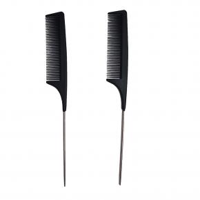 Wholesale Hair Tools Styling Plastic and Metal Pin Rat Tail Carbon Hair Combs with Logo