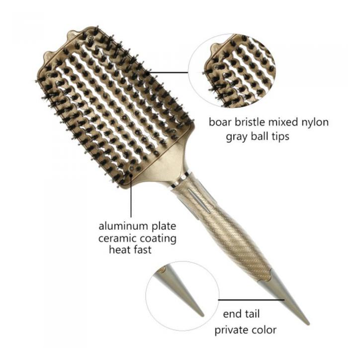 Wholesale hair brush detangling hair comb premium private label custom hair extension brush