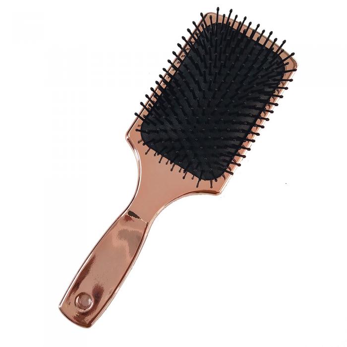High Quality private logo Air Cushion Wet Hair Custom rectangular Steel Paddle Hair Brush