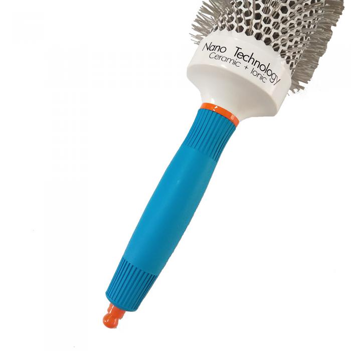 Best Selling Hair Product Blue Handle Roller Ionic Round Hair Brush For Hair Box