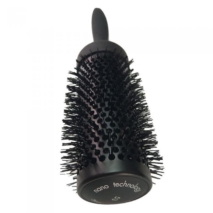 XL Black Nano Technology Hair Brush Hair Drying Brush 5 set Triangle Handle Round Brushes