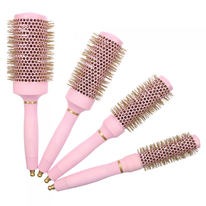 Hot Sale Pink Color Round Ionic Hair Brush High Heat Resistant Hair Styling Tools Hot Sale Pink Color Round Ionic Hair Brush High Heat Resistant Hair Styling Tools