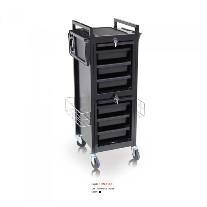 Locable Salon Hairdresser Storage Tools Trolley Beauty Barber Hair Drawers Spa Cart