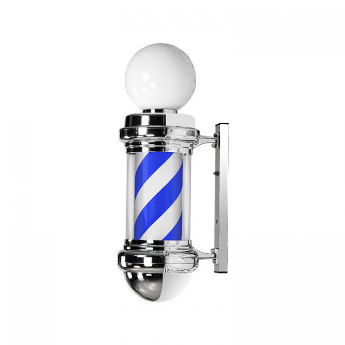 Stylish Salon barber shop sign pole gold pole with led light