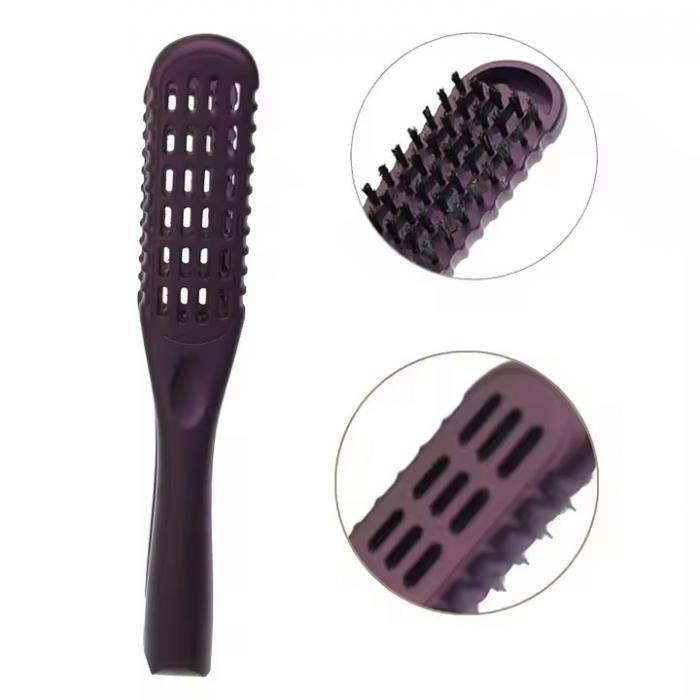Hair Straightener Comb Double Sided Bristle Hair Brush
